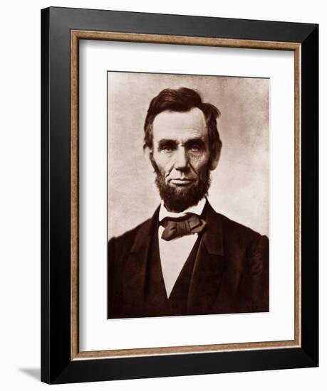 Abraham Lincoln in the Classic 1863 Portrait-null-Framed Art Print