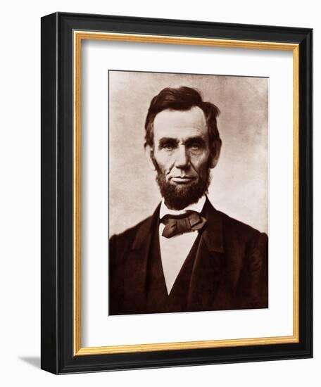 Abraham Lincoln in the Classic 1863 Portrait-null-Framed Art Print