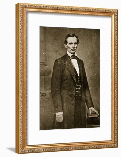 Abraham Lincoln, May 1860-Mathew Brady-Framed Giclee Print