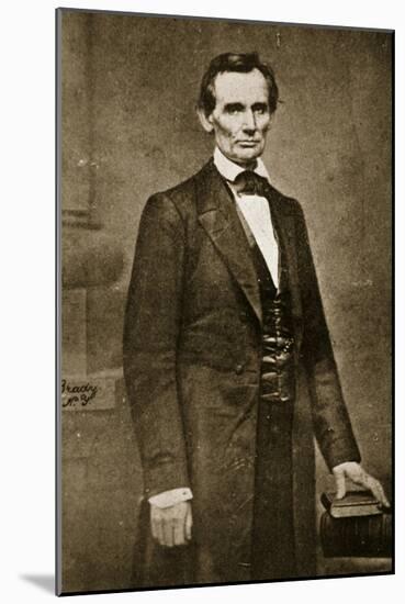 Abraham Lincoln, May 1860-Mathew Brady-Mounted Giclee Print