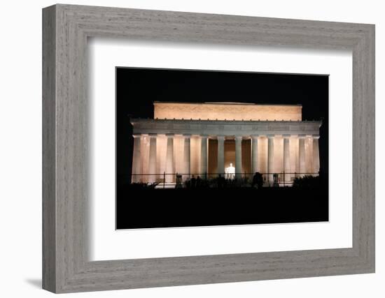 Abraham Lincoln Monument at Night, Washington DC-Zigi-Framed Photographic Print