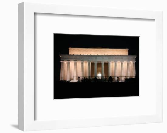 Abraham Lincoln Monument at Night, Washington DC-Zigi-Framed Photographic Print