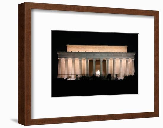 Abraham Lincoln Monument at Night, Washington DC-Zigi-Framed Photographic Print