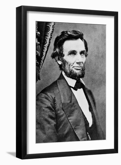 Abraham Lincoln Photograph-null-Framed Art Print