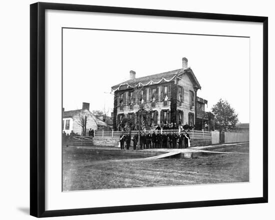 Abraham Lincoln's Home-S. M. Fassett-Framed Photographic Print