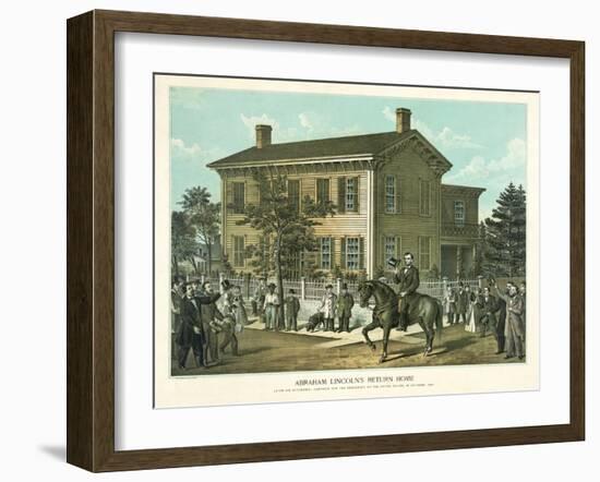 Abraham Lincoln's Return Home, C.1860-null-Framed Giclee Print