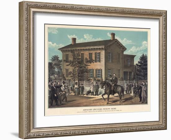 Abraham Lincoln's Return Home-null-Framed Giclee Print