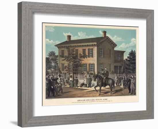 Abraham Lincoln's Return Home-null-Framed Giclee Print