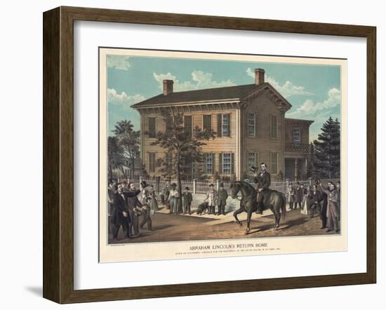 Abraham Lincoln's Return Home-null-Framed Giclee Print