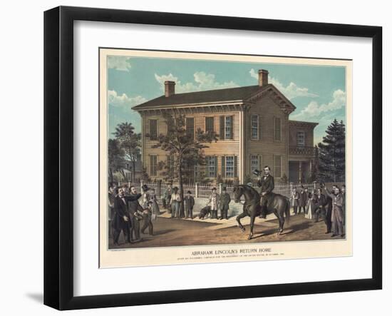 Abraham Lincoln's Return Home-null-Framed Giclee Print