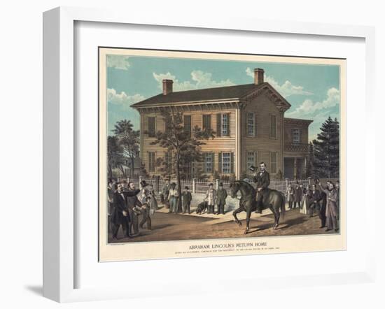 Abraham Lincoln's Return Home-null-Framed Giclee Print