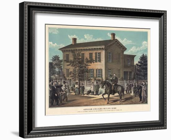 Abraham Lincoln's Return Home-null-Framed Giclee Print