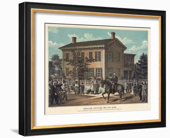 Abraham Lincoln's Return Home-null-Framed Giclee Print