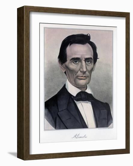 Abraham Lincoln, Sixteenth President of the United States, 19th Century-Currier & Ives-Framed Giclee Print