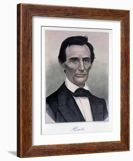 Abraham Lincoln, Sixteenth President of the United States, 19th Century-Currier & Ives-Framed Giclee Print