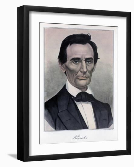 Abraham Lincoln, Sixteenth President of the United States, 19th Century-Currier & Ives-Framed Giclee Print