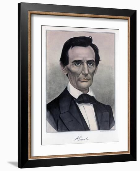 Abraham Lincoln, Sixteenth President of the United States, 19th Century-Currier & Ives-Framed Giclee Print