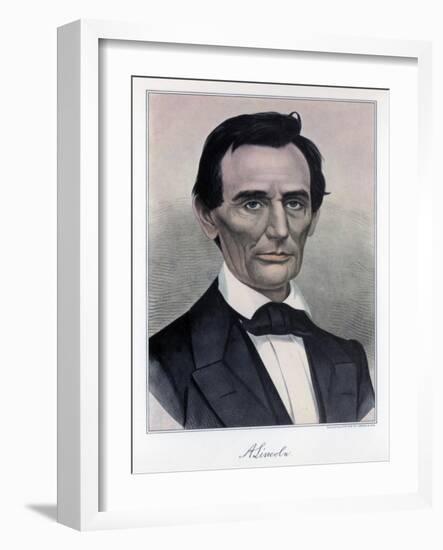 Abraham Lincoln, Sixteenth President of the United States, 19th Century-Currier & Ives-Framed Giclee Print