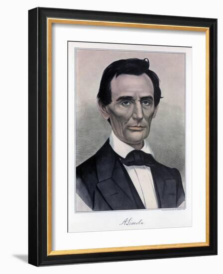 Abraham Lincoln, Sixteenth President of the United States, 19th Century-Currier & Ives-Framed Giclee Print