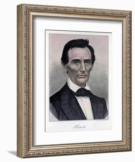 Abraham Lincoln, Sixteenth President of the United States, 19th Century-Currier & Ives-Framed Giclee Print