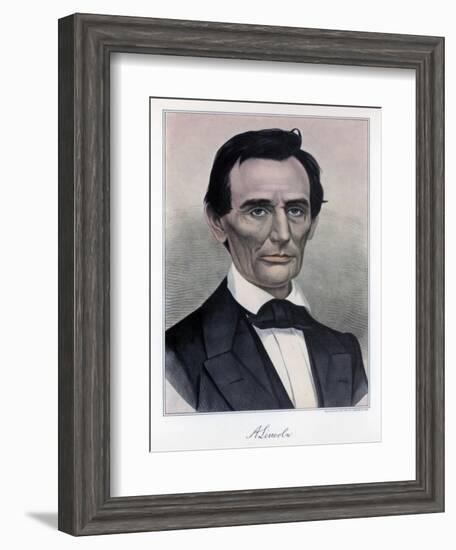 Abraham Lincoln, Sixteenth President of the United States, 19th Century-Currier & Ives-Framed Giclee Print