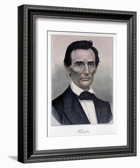 Abraham Lincoln, Sixteenth President of the United States, 19th Century-Currier & Ives-Framed Giclee Print