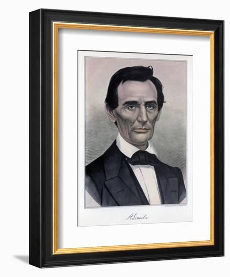 Abraham Lincoln, Sixteenth President of the United States, 19th Century-Currier & Ives-Framed Giclee Print