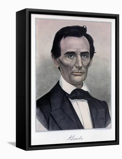 Abraham Lincoln, Sixteenth President of the United States, 19th Century-Currier & Ives-Framed Premier Image Canvas