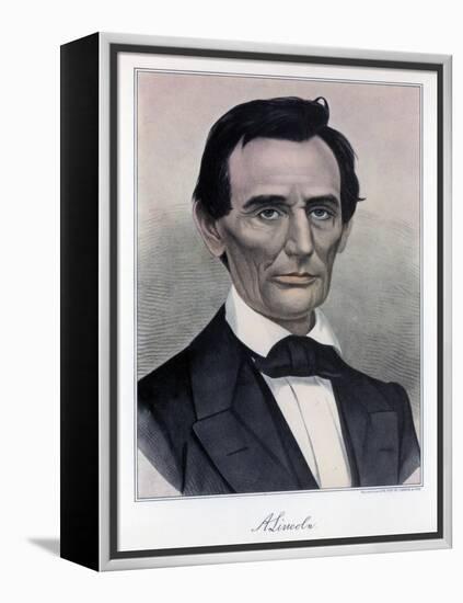 Abraham Lincoln, Sixteenth President of the United States, 19th Century-Currier & Ives-Framed Premier Image Canvas