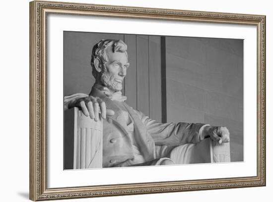 Abraham Lincoln Statue Detail At Lincoln Memorial - Washington Dc, United States-Orhan-Framed Art Print