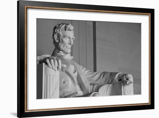 Abraham Lincoln Statue Detail At Lincoln Memorial - Washington Dc, United States-Orhan-Framed Art Print