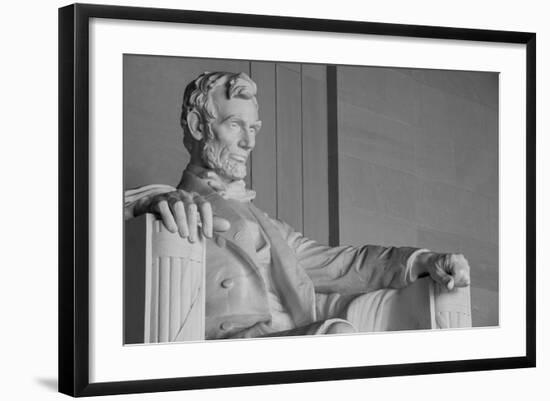 Abraham Lincoln Statue Detail At Lincoln Memorial - Washington Dc, United States-Orhan-Framed Art Print