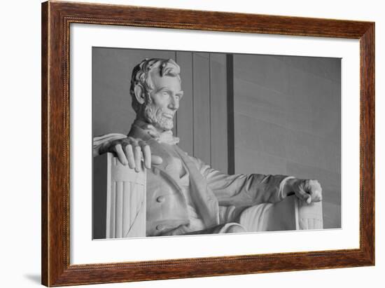 Abraham Lincoln Statue Detail At Lincoln Memorial - Washington Dc, United States-Orhan-Framed Art Print