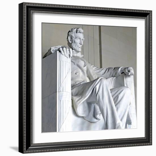 Abraham Lincoln Statue, Lincoln Memorial, Washington Dc, USA-robert cicchetti-Framed Photographic Print