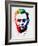 Abraham Lincoln Watercolor-Lora Feldman-Framed Art Print