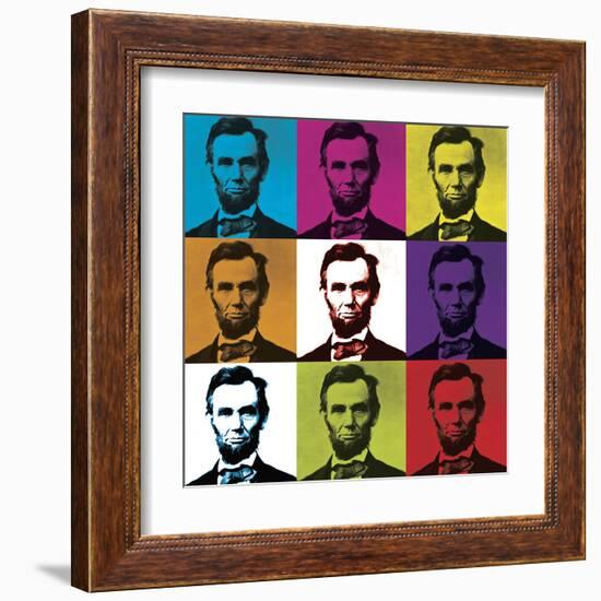 Abraham Lincoln-Celebrity Photography-Framed Art Print