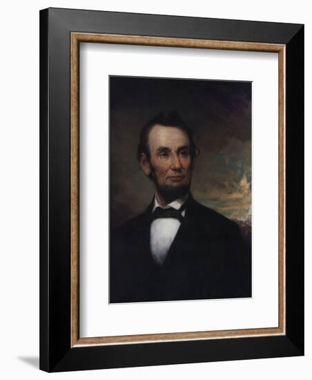 Abraham Lincoln-George Henry Story-Framed Art Print