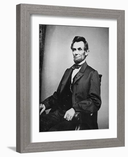 Abraham Lincoln-Mathew Brady-Framed Photographic Print