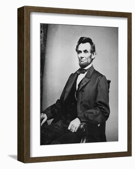 Abraham Lincoln-Mathew Brady-Framed Photographic Print