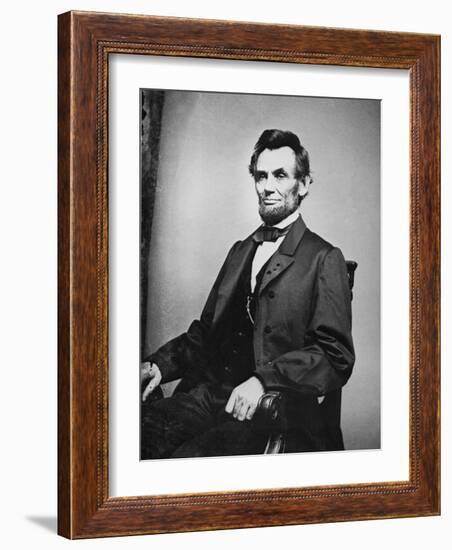 Abraham Lincoln-Mathew Brady-Framed Photographic Print