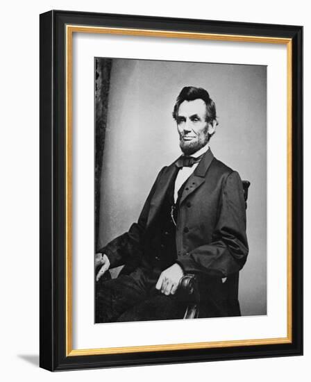 Abraham Lincoln-Mathew Brady-Framed Photographic Print