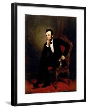 Abraham Lincoln-George P^A^ Healy-Framed Giclee Print