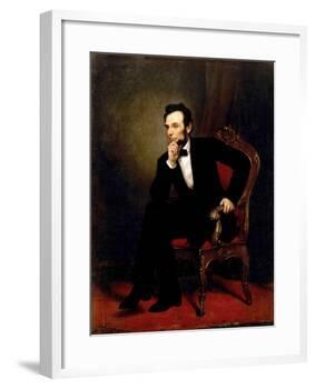 Abraham Lincoln-George P^A^ Healy-Framed Giclee Print