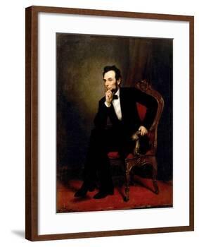 Abraham Lincoln-George P^A^ Healy-Framed Giclee Print