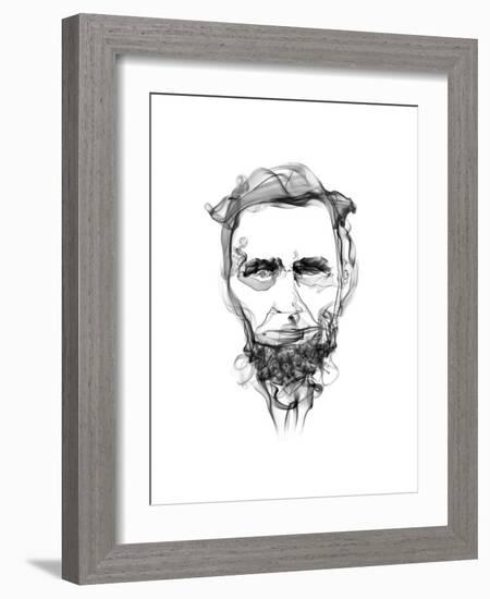 Abraham Lincoln-Octavian Mielu-Framed Art Print