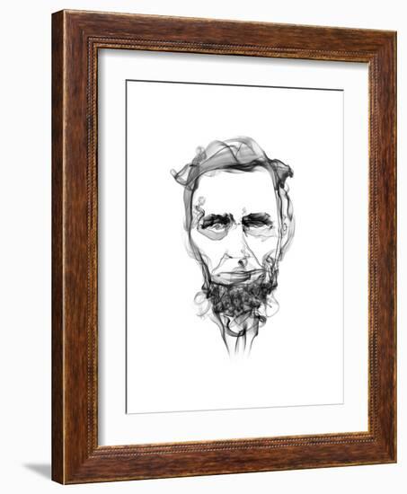 Abraham Lincoln-Octavian Mielu-Framed Art Print