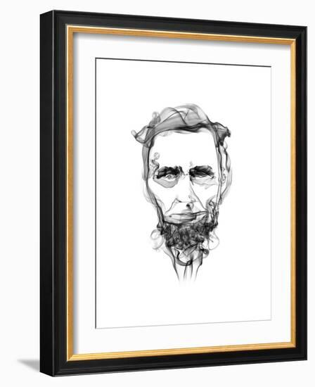 Abraham Lincoln-Octavian Mielu-Framed Art Print