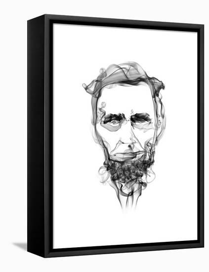 Abraham Lincoln-Octavian Mielu-Framed Stretched Canvas