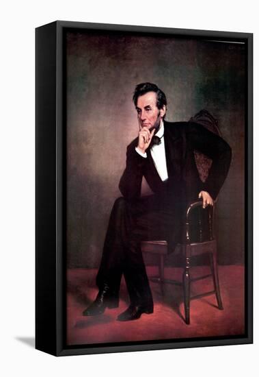 Abraham Lincoln-George Peter Alexander Healy-Framed Stretched Canvas