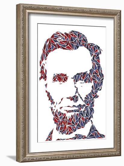 Abraham Lincoln-Cristian Mielu-Framed Art Print